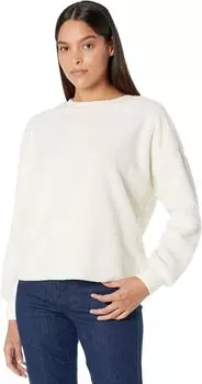 Толстовка Dylan by True Grit Sherpa Drop Shoulder Crew Neck Sweatshirts, цвет Chalk