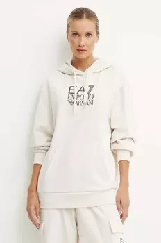 Толстовка EA7 Emporio Armani, бежевый