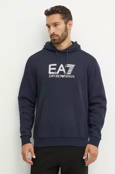 Толстовка EA7 Emporio Armani, темно-синий