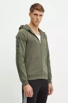 Толстовка Ea7 Emporio Armani, зеленый