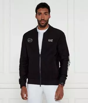 Толстовка Ea7 Modern Fit на молнии, черный