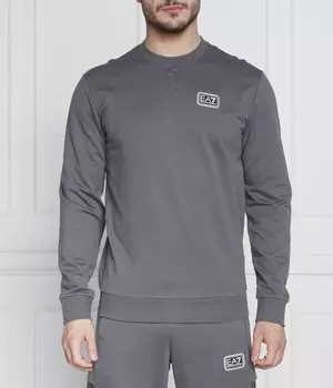 Толстовка Ea7 однотонная, серый