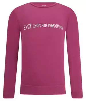 Толстовка Ea7 Regular Fit, фиолетовый