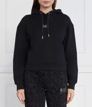 Толстовка Ea7 Regular Fit с логотипом, синий