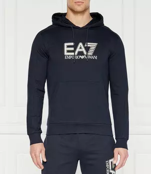 Толстовка EA7 Slim Fit, темно-синий