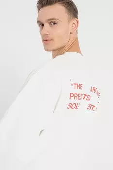 Толстовка Edyn с овальным вырезом !Solid, красный