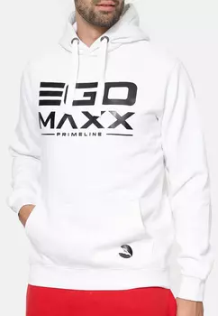 Толстовка EGOMAXX Kapuzenpullover Hoodie EGO Sweater Sweatjacke Design, белый