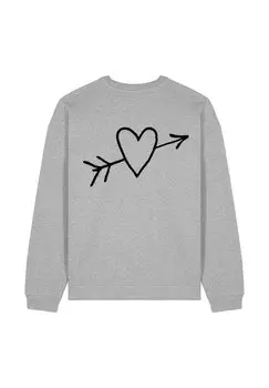 Толстовка EL AMOR BACK EMBROIDERY UNISEX Mira Paris, пятнистый серый