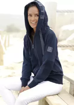 Толстовка Elbsand с вышивкой логотипа на капюшоне, удобная куртка для отдыха с карманами, цвет морской волны