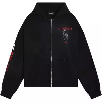 Толстовка Elleven на молнии WE11DONE, черный
