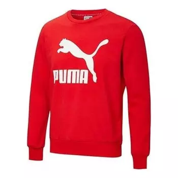 Толстовка embroidered logo sweatshirt 'red' Puma, красный