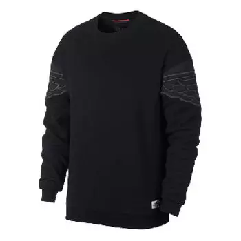 Толстовка embroidered sports pullover black Air Jordan, черный