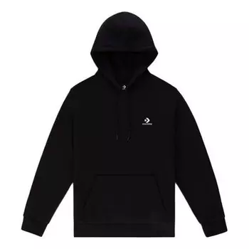 Толстовка embroidered star chevron french terry pullover hoodie 'black' Converse, черный