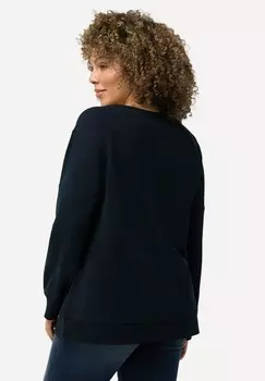 Толстовка EMBROIDERED Ulla Popken, темно-синий