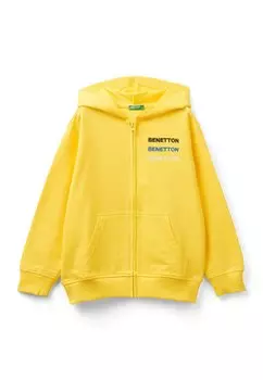 Толстовка EMBROIDERED United Colors of Benetton, цвет yellow