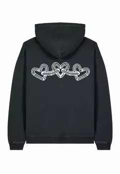 Толстовка EMBROIDERY UNISEX VINTAGE - Hoodie Mira Paris, цвет Black Denim