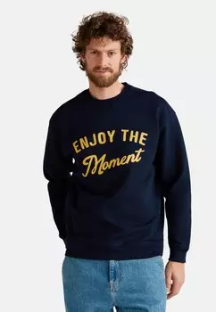 Толстовка EMBROIDERY United Colors of Benetton, синий