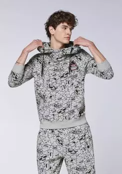 Толстовка emoji Hoodie, серый