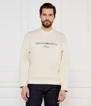 Толстовка Emporio Armani Regular Fit, экрю