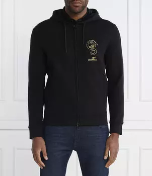 Толстовка Emporio Armani Regular Fit, черный
