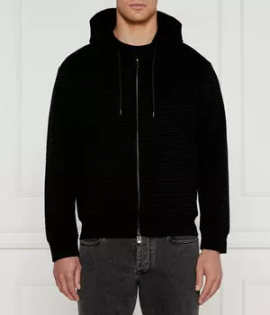 Толстовка Emporio Armani Regular Fit на молнии, черный