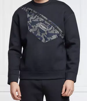 Толстовка Emporio Armani Regular Fit, синий