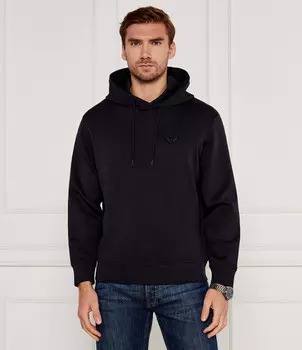 Толстовка Emporio Armani Regular Fit, темно-синий