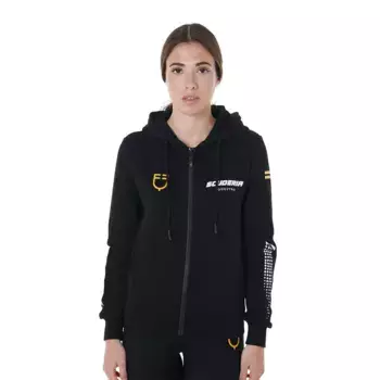 Толстовка Equestro Scuderia Collection full zip, черный