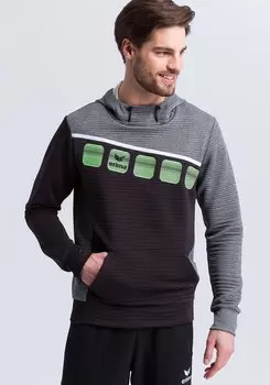 Толстовка erima 5 C Kapuzensweat, черный