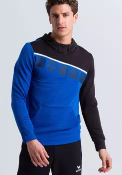 Толстовка erima 5 C Kapuzensweat, новый королевский/черный/белый