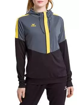 Толстовка erima, цвет slate grey/schwarz/gelb