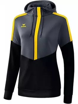 Толстовка erima Hoodie Squad, цвет Grau/Schwarz