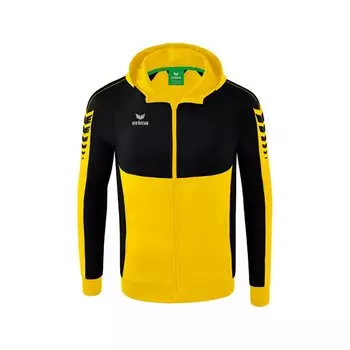 Толстовка Erima Six Wings Training Full Zip, желтый