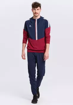 Толстовка erima Squad Kapuzensweat, цвет new navy/bordeaux/silver grey