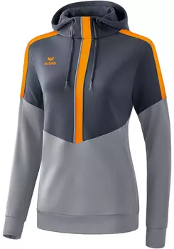 Толстовка erima Squad Kapuzensweat, цвет slate grey/monument grey/new orange