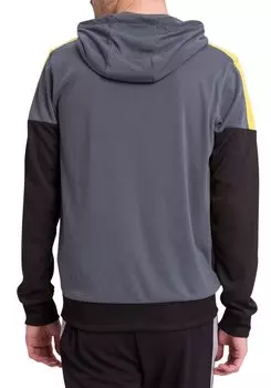 Толстовка erima Squad Kapuzensweat, сланцево серый/черный/желтый