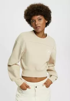 Толстовка Esprit Cropped, бежевый