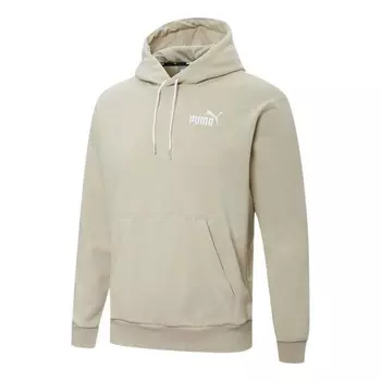Толстовка ess logo hoodie 'beige' Puma, бежевый