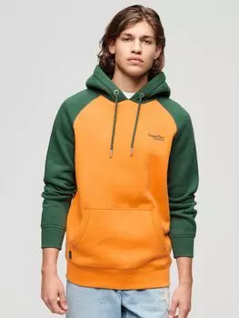 Толстовка Essential Baseball с капюшоном Superdry, золотой/зеленый