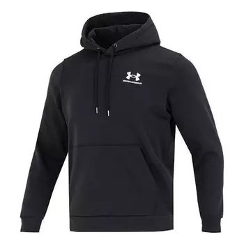 Толстовка essential fleece hoodie 'black' Under Armour, черный