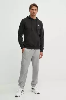 Толстовка Essential из хлопка adidas Originals, черный