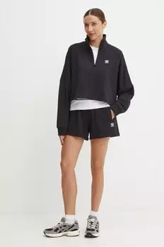 Толстовка Essential из хлопка adidas Originals, черный