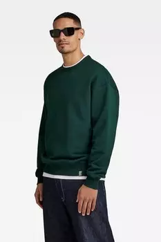 Толстовка Essential из органического хлопка G-Star Raw, зеленый