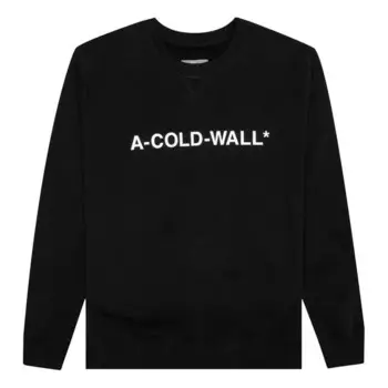 Толстовка essential logo crewneck sweatshirt 'black' A-Cold-Wall*, черный