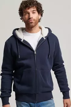 Толстовка Essential на молнии Superdry, синий