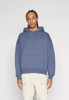 Толстовка ESSENTIAL POPOVER HOODIE Abercrombie & Fitch, сине-серый