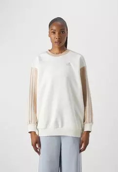 Толстовка ESSENTIALS 3 STRIPES OVERSIZED adidas Sportswear, цвет off white