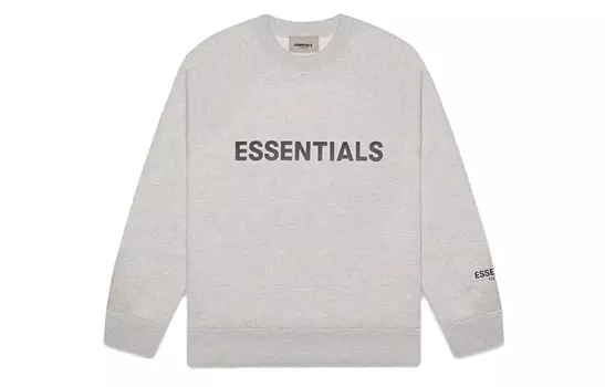 Толстовка Essentials Crewneck Applique Logo Fear Of God Essentials, Oat
