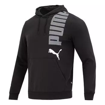 Толстовка essentials logolab hoodie 'black' Puma, черный