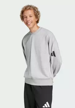 Толстовка ESSENTIALS LOOSE FIT 3 BAR LOGO adidas Sportswear, серый